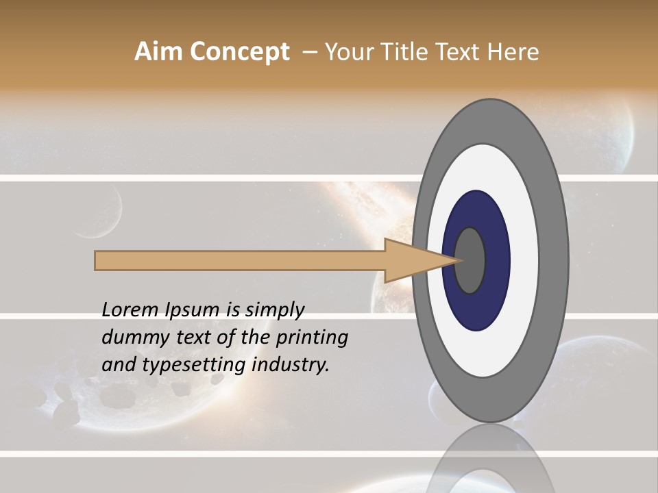 Space Alien Button PowerPoint Template