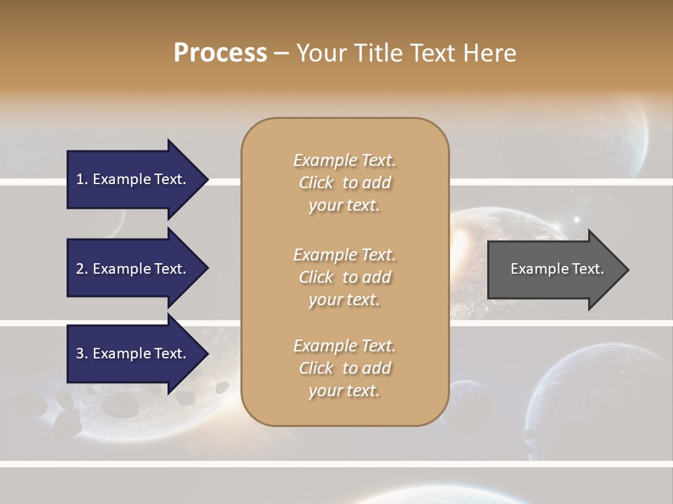 Space Alien Button PowerPoint Template