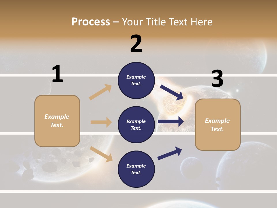 Space Alien Button PowerPoint Template