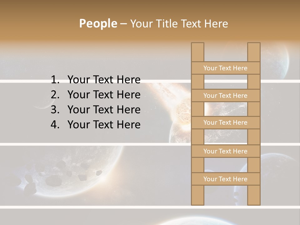 Space Alien Button PowerPoint Template