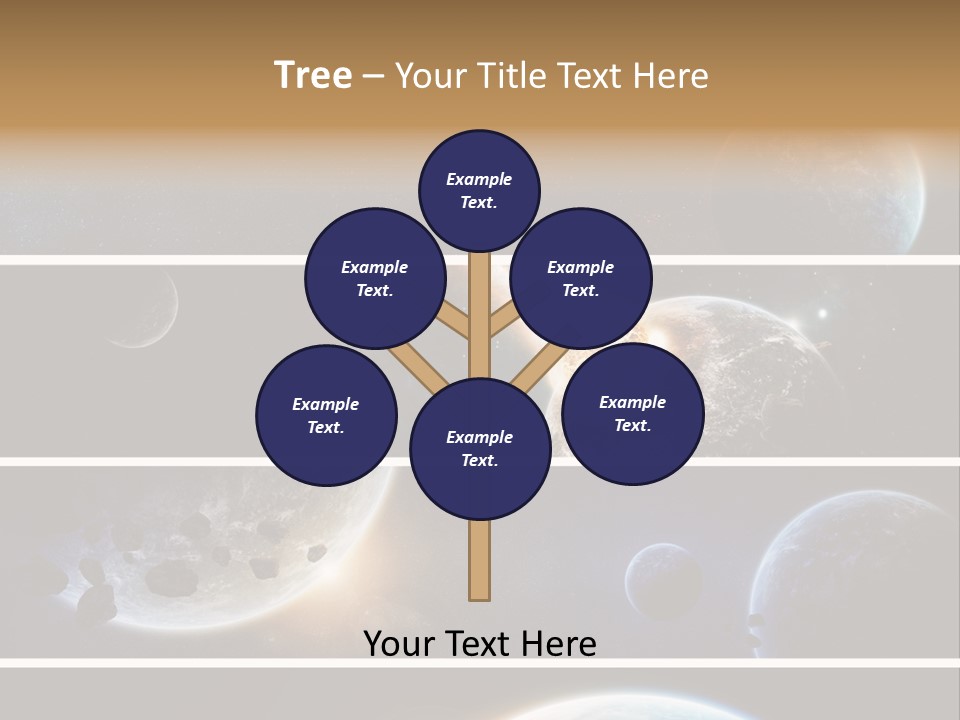 Space Alien Button PowerPoint Template