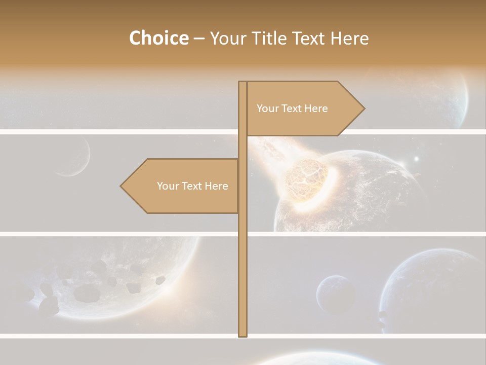 Space Alien Button PowerPoint Template