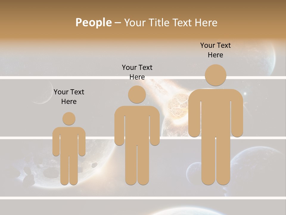 Space Alien Button PowerPoint Template