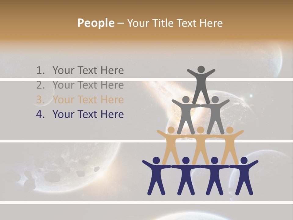 Space Alien Button PowerPoint Template