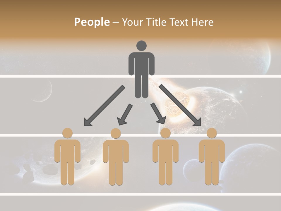 Space Alien Button PowerPoint Template