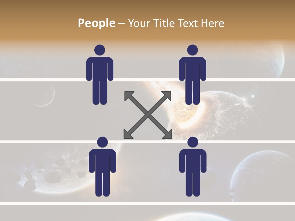 Space Alien Button PowerPoint Template