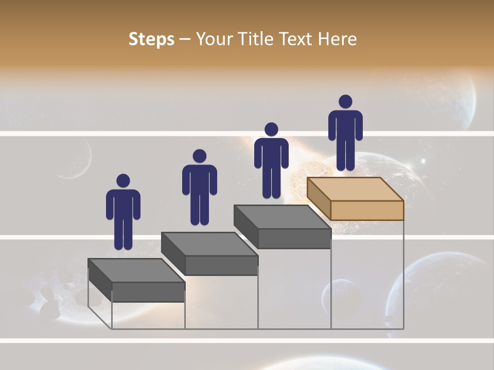 Space Alien Button PowerPoint Template