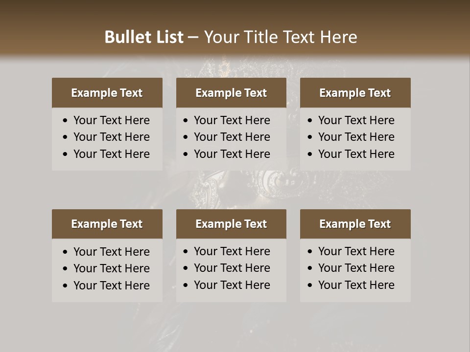 Luxurious Venetian Mask Isolated On Black PowerPoint Template