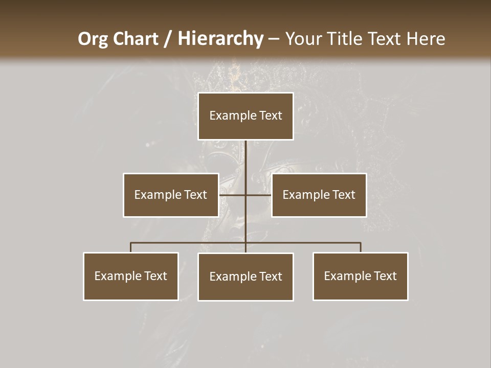 Luxurious Venetian Mask Isolated On Black PowerPoint Template