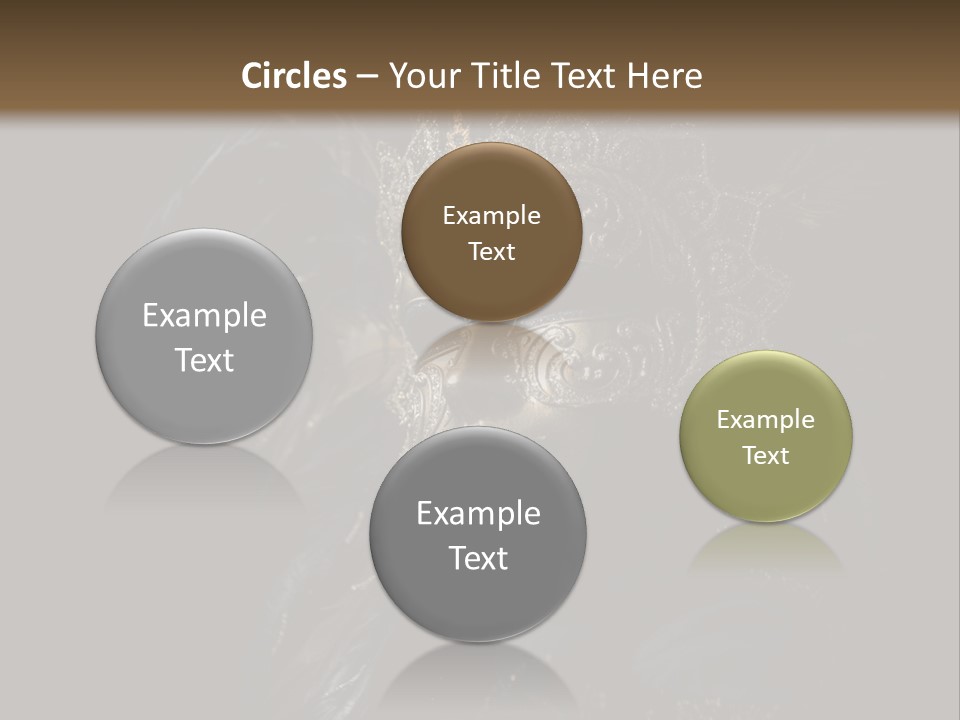 Luxurious Venetian Mask Isolated On Black PowerPoint Template