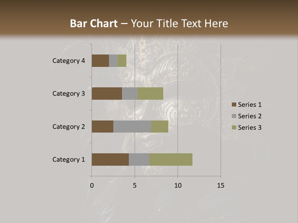 Luxurious Venetian Mask Isolated On Black PowerPoint Template