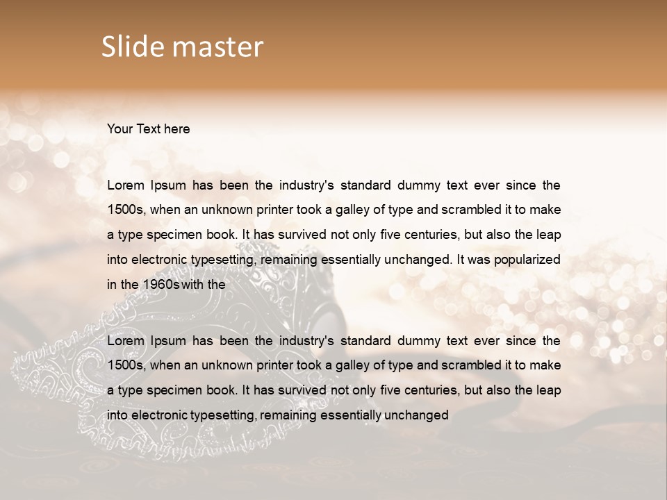 Hide Copy Space Horizontal PowerPoint Template