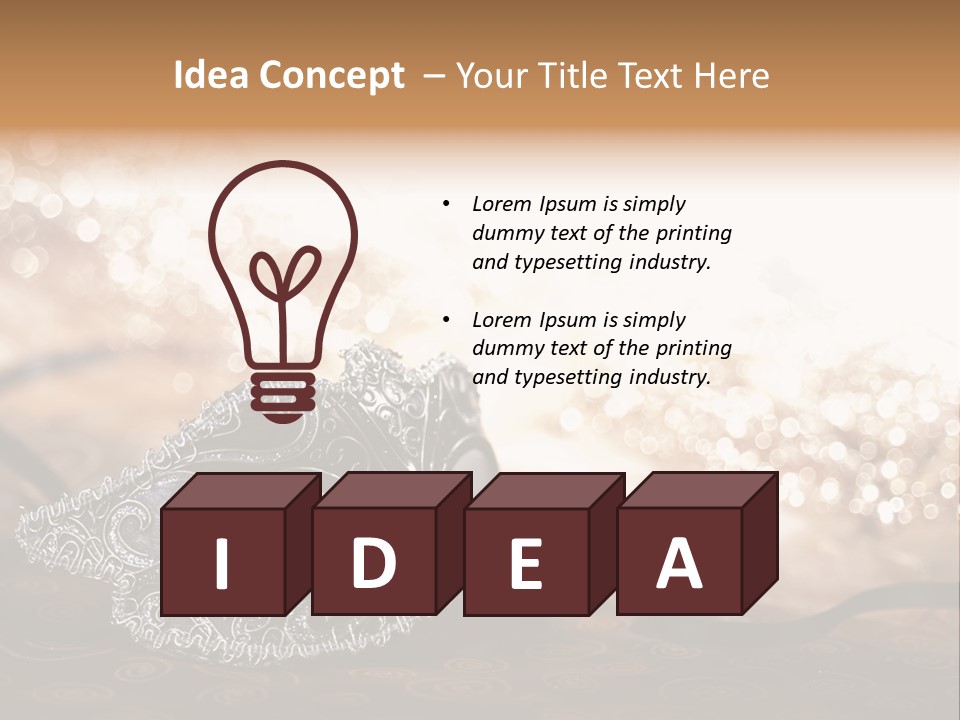 Hide Copy Space Horizontal PowerPoint Template