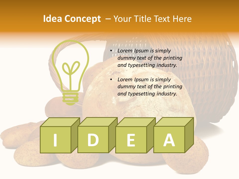 Babeczka Piekarnia Razowy PowerPoint Template