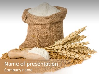 Background Brown Jute PowerPoint Template