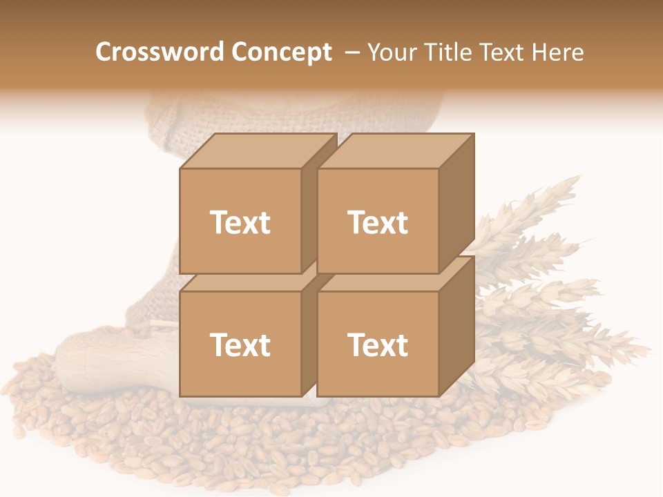 Background Brown Jute PowerPoint Template