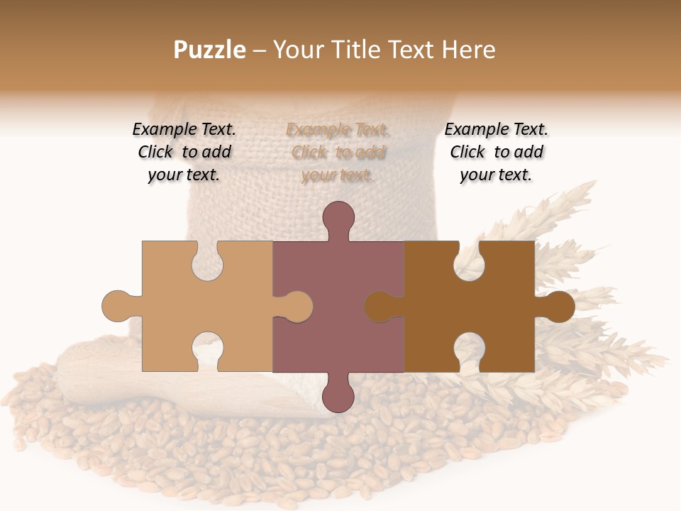 Background Brown Jute PowerPoint Template