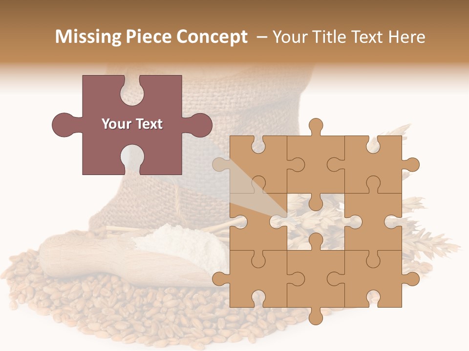 Background Brown Jute PowerPoint Template