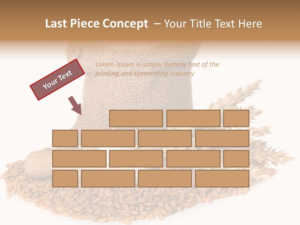 Background Brown Jute PowerPoint Template