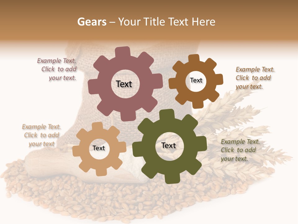 Background Brown Jute PowerPoint Template