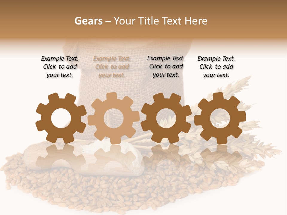 Background Brown Jute PowerPoint Template