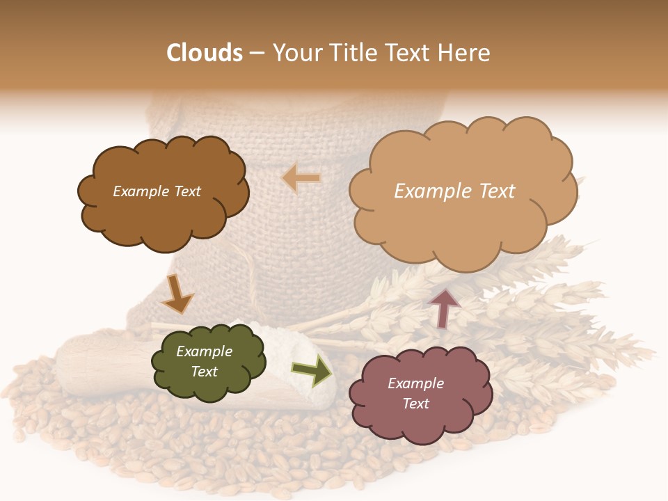 Background Brown Jute PowerPoint Template