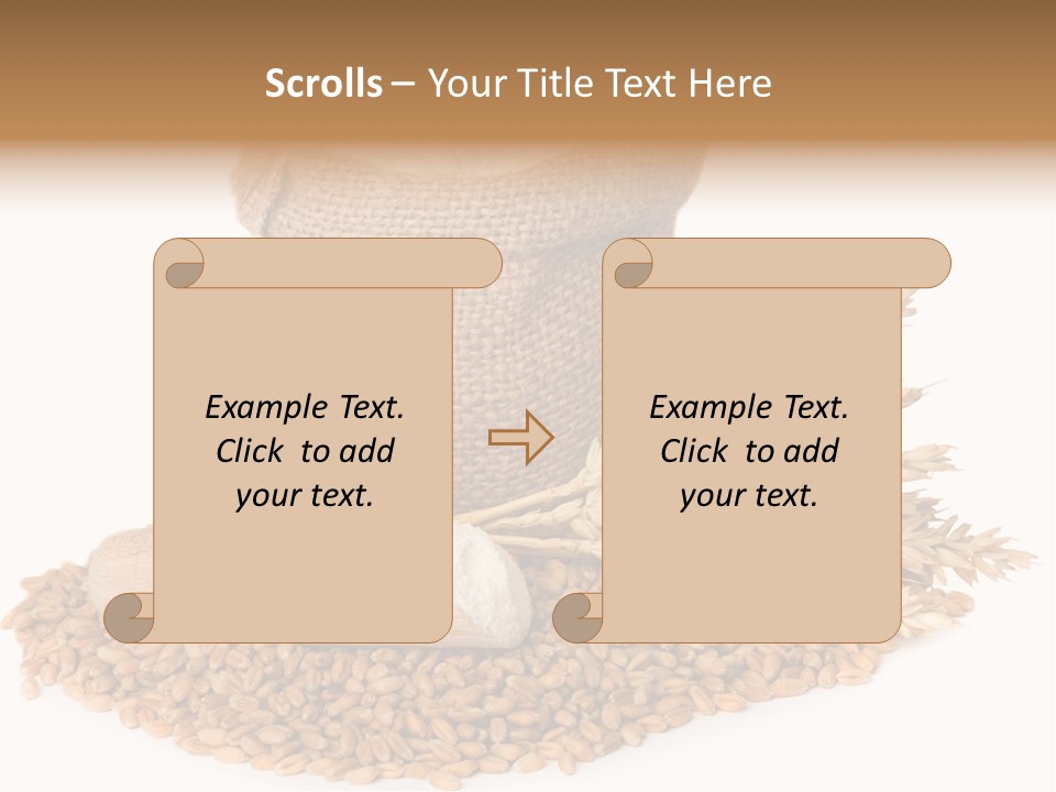 Background Brown Jute PowerPoint Template