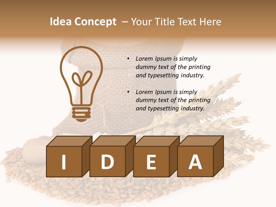 Background Brown Jute PowerPoint Template