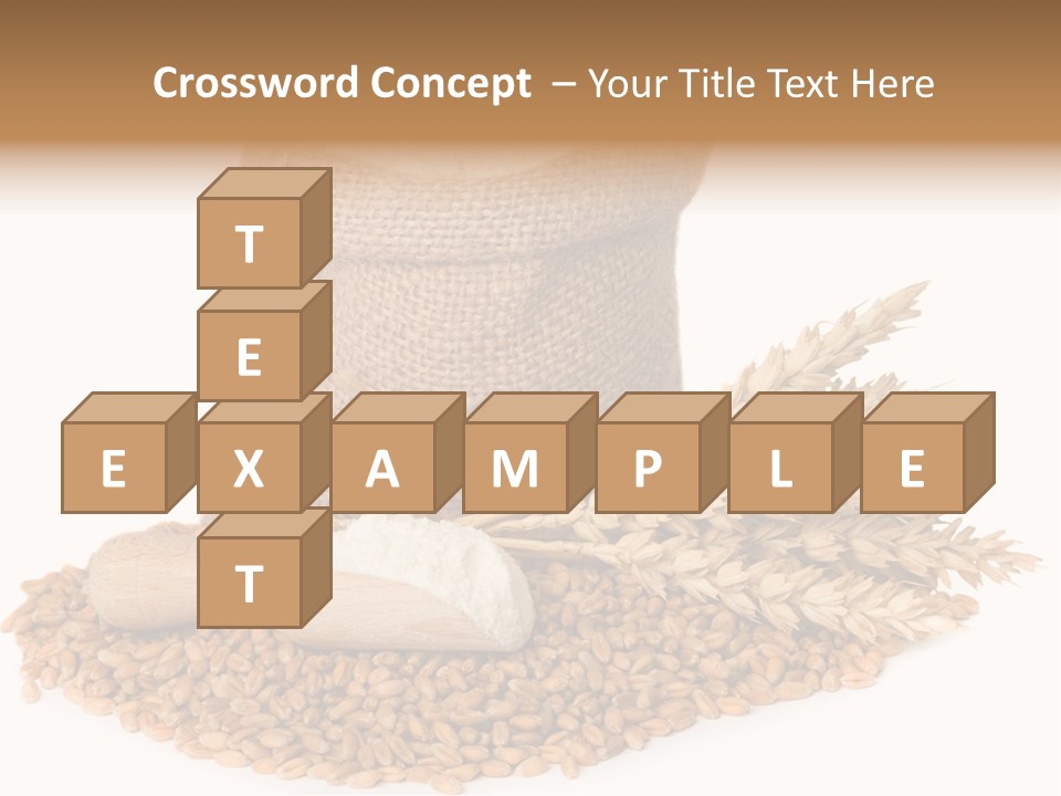 Background Brown Jute PowerPoint Template