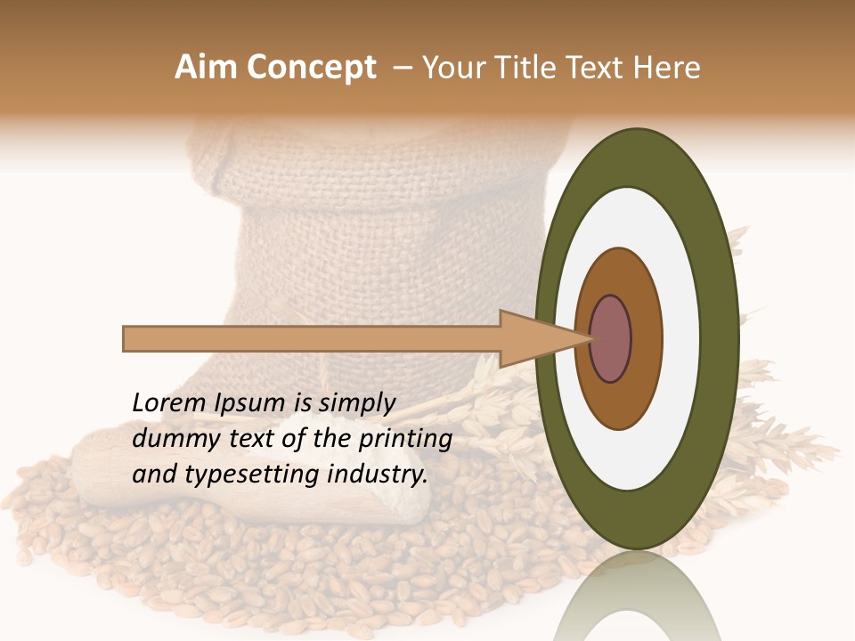 Background Brown Jute PowerPoint Template