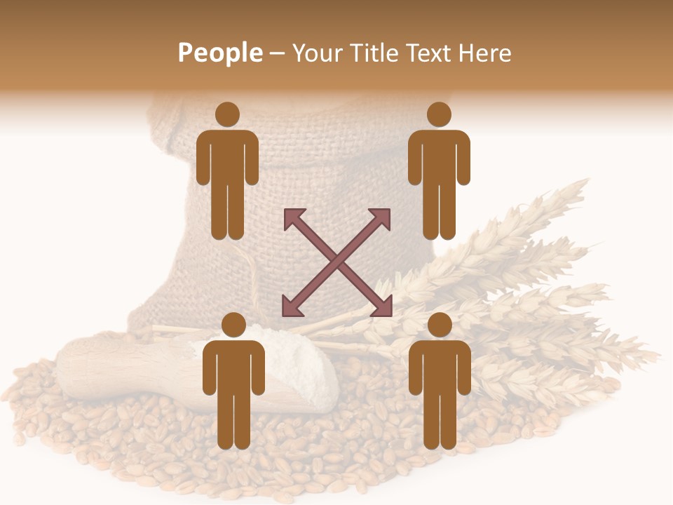 Background Brown Jute PowerPoint Template