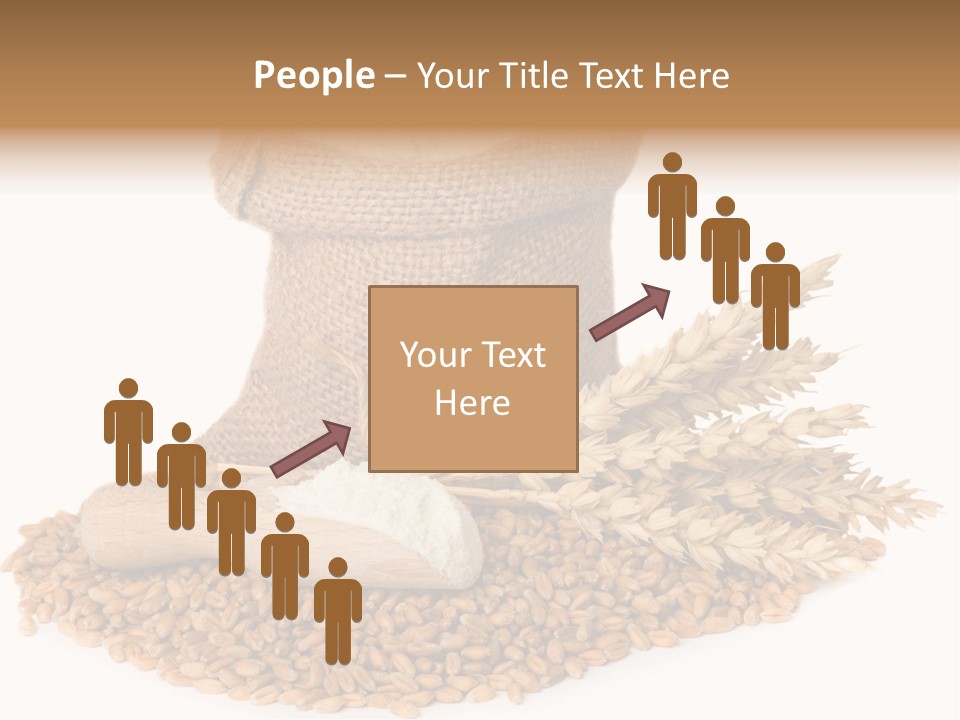 Background Brown Jute PowerPoint Template