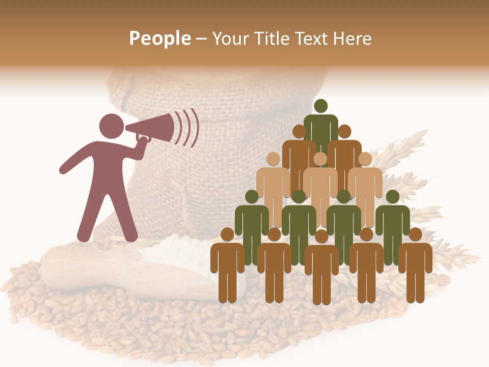 Background Brown Jute PowerPoint Template