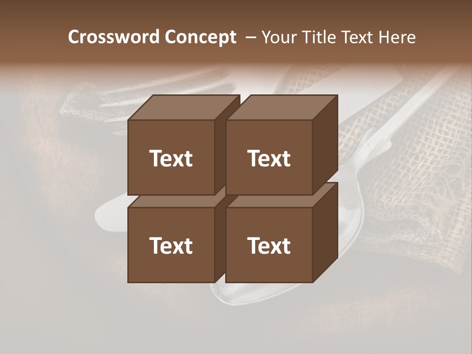 Meal Kitchen Napkin PowerPoint Template