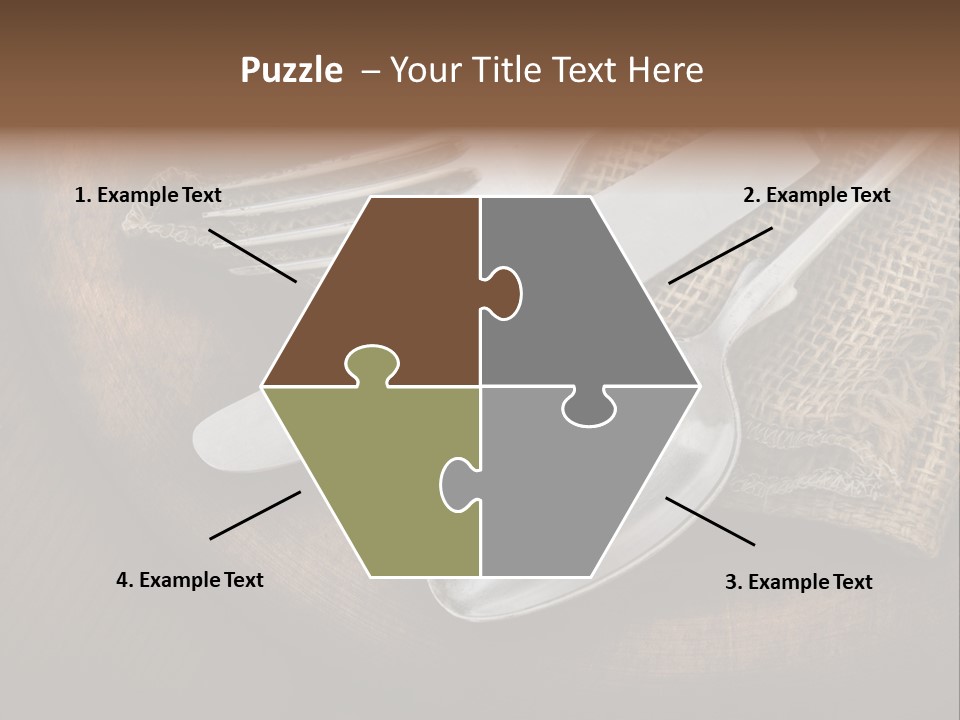 Meal Kitchen Napkin PowerPoint Template