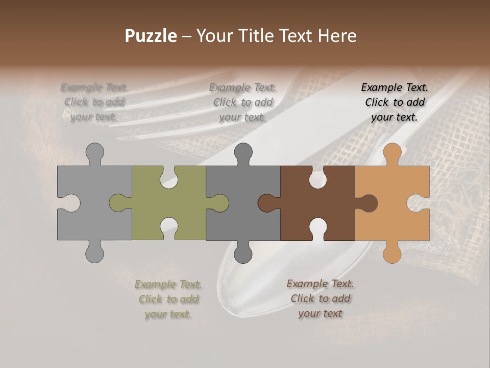 Meal Kitchen Napkin PowerPoint Template