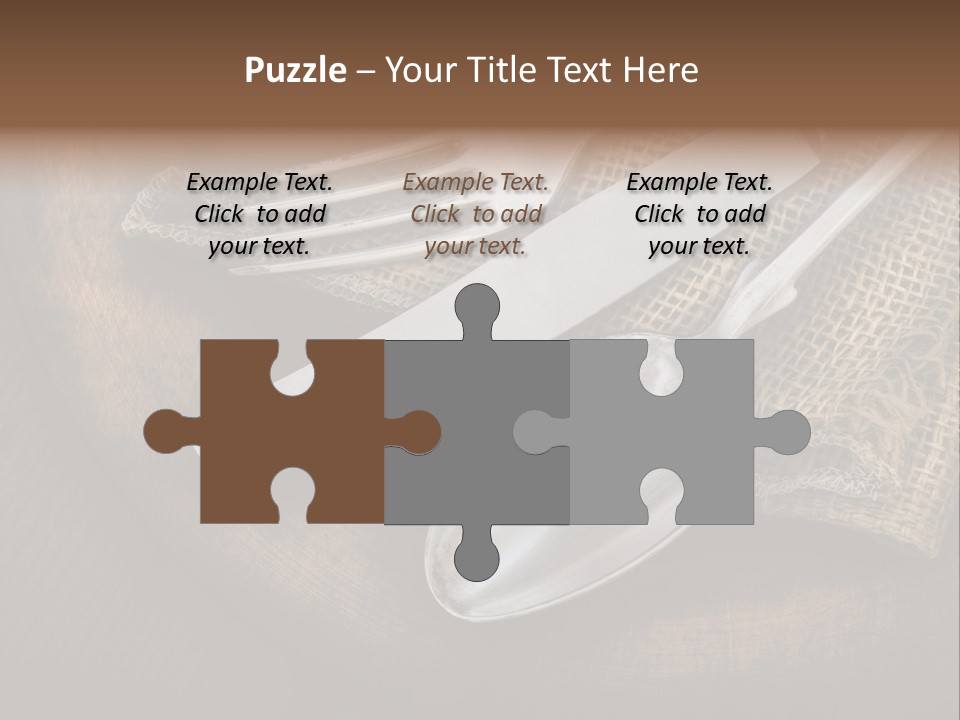 Meal Kitchen Napkin PowerPoint Template