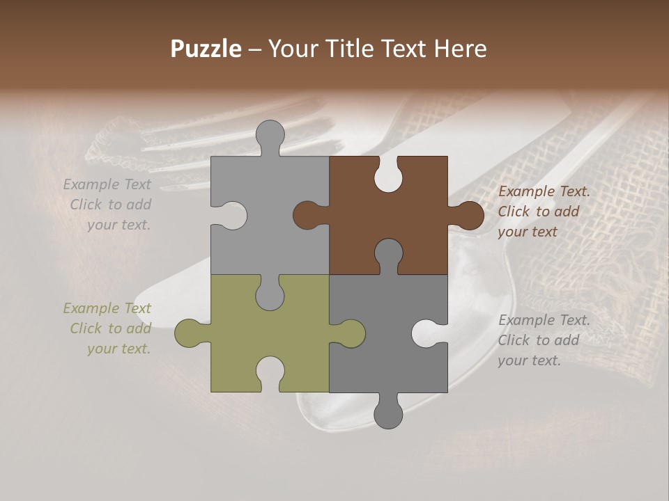 Meal Kitchen Napkin PowerPoint Template