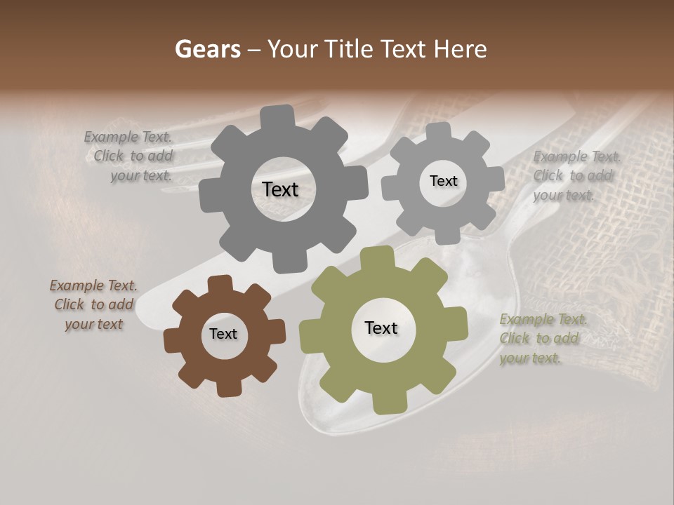 Meal Kitchen Napkin PowerPoint Template