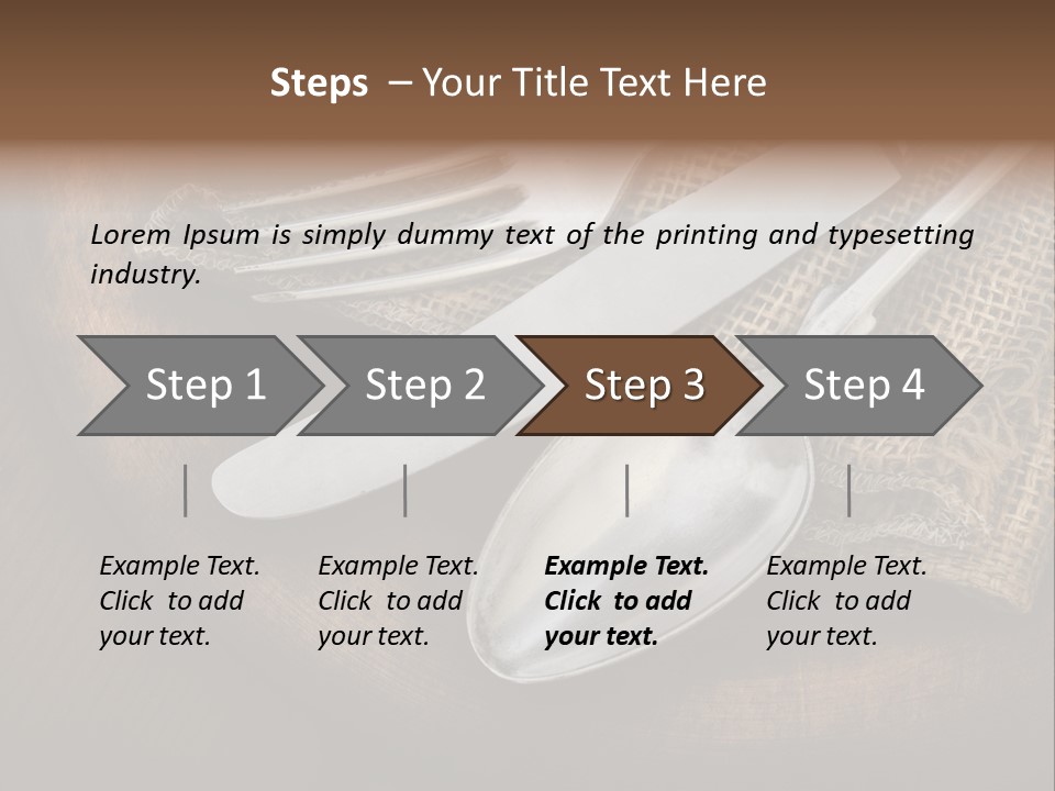 Meal Kitchen Napkin PowerPoint Template