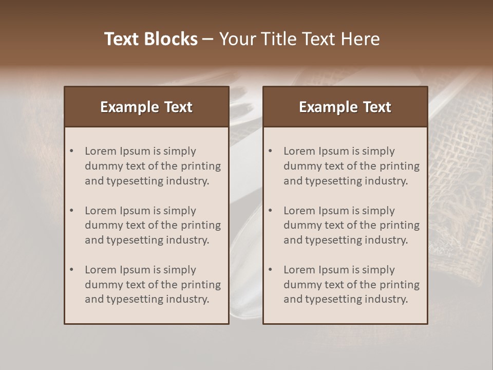 Meal Kitchen Napkin PowerPoint Template