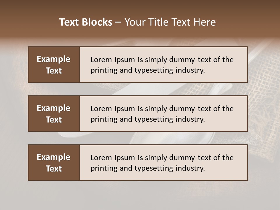 Meal Kitchen Napkin PowerPoint Template
