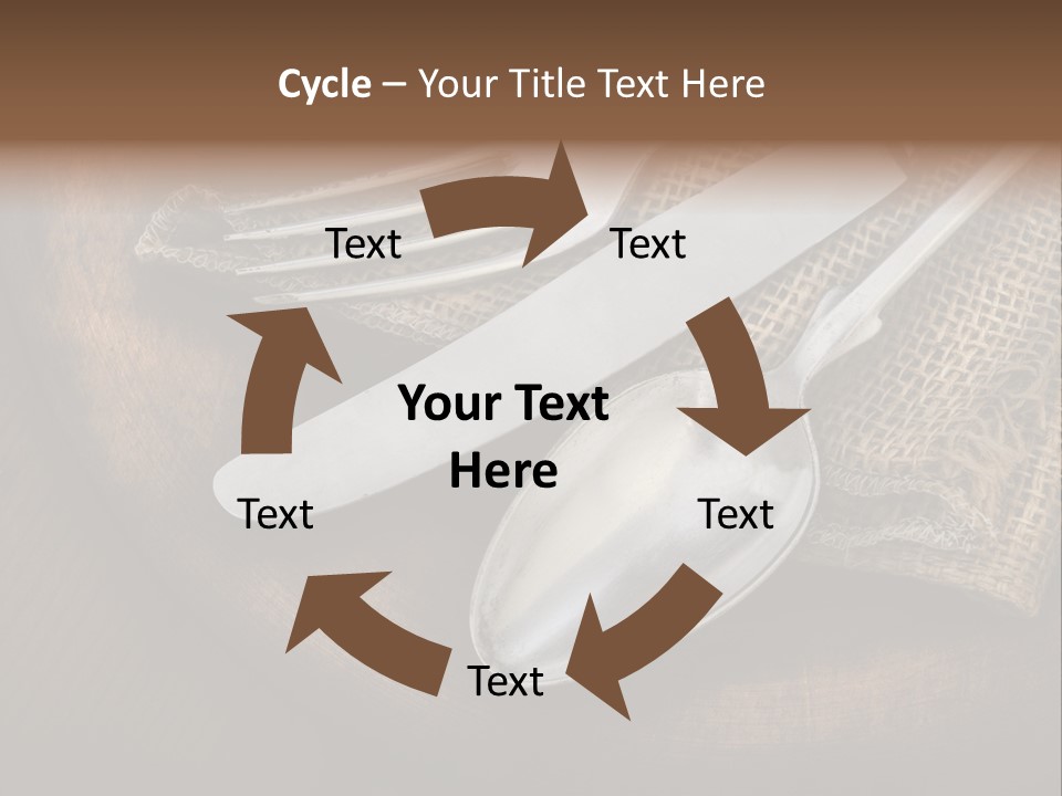 Meal Kitchen Napkin PowerPoint Template