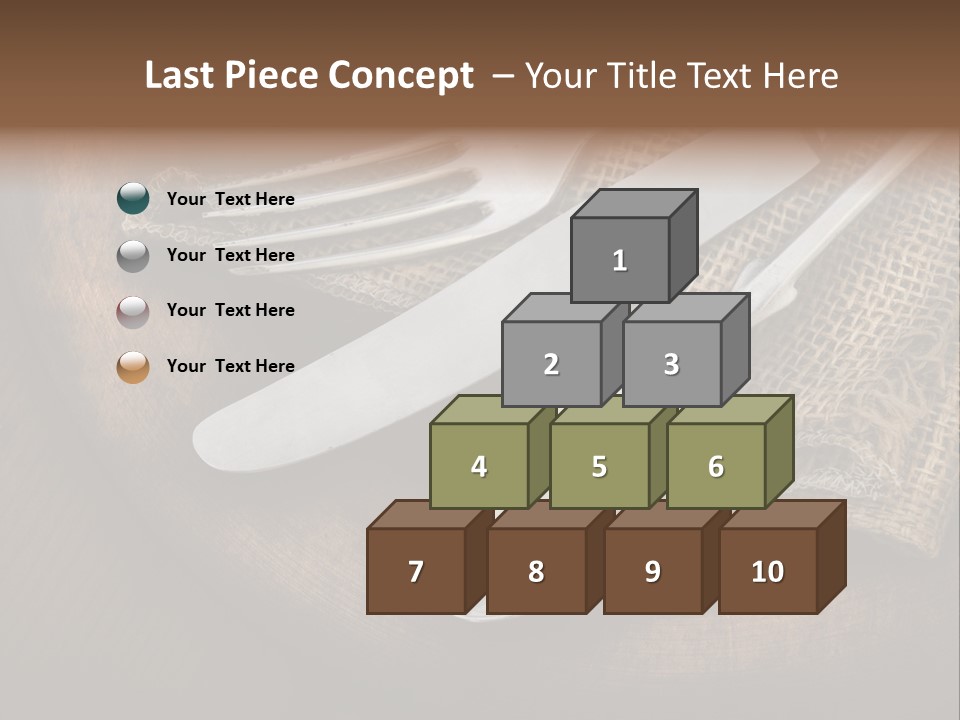 Meal Kitchen Napkin PowerPoint Template