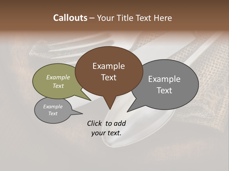 Meal Kitchen Napkin PowerPoint Template