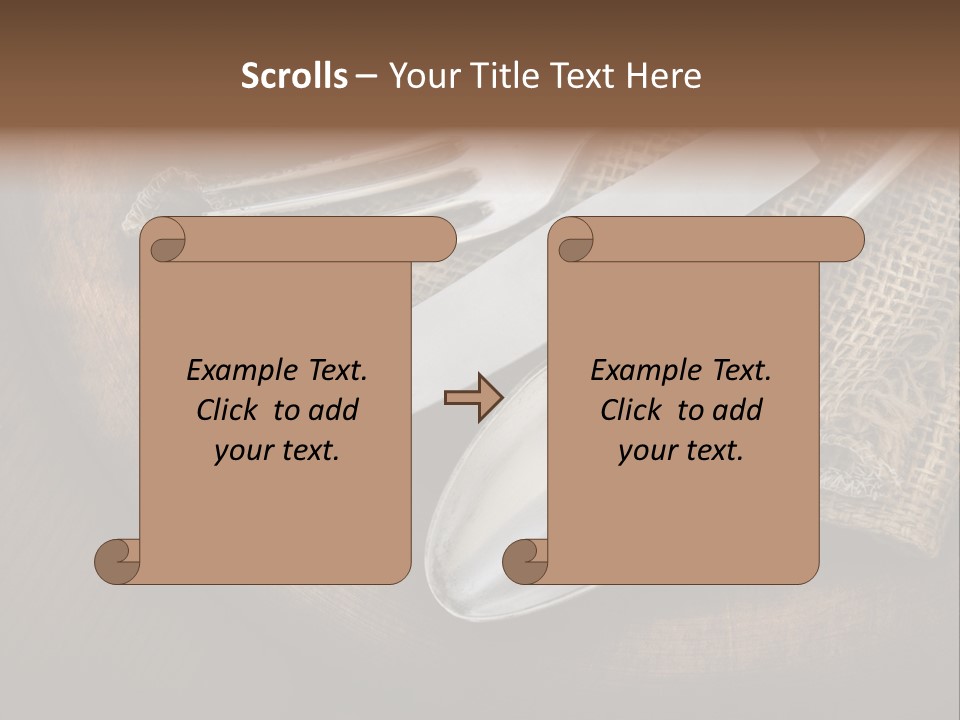 Meal Kitchen Napkin PowerPoint Template