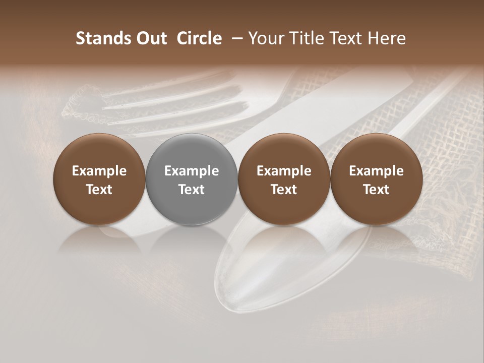 Meal Kitchen Napkin PowerPoint Template