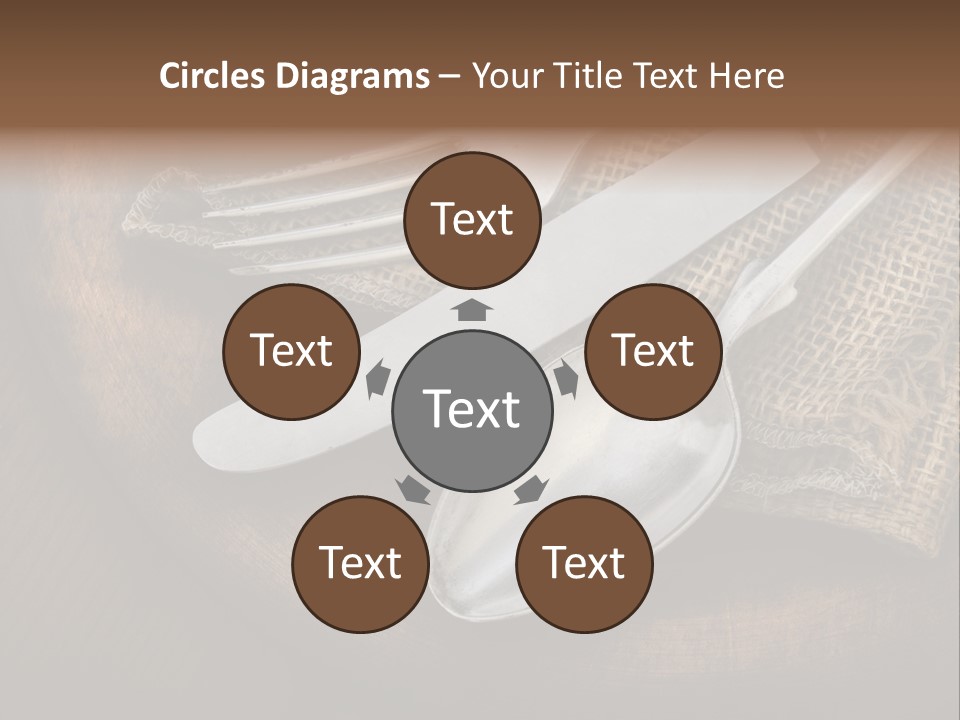 Meal Kitchen Napkin PowerPoint Template