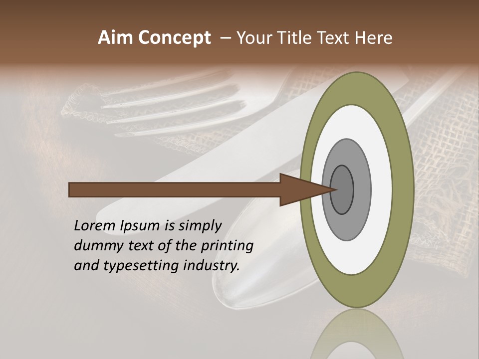 Meal Kitchen Napkin PowerPoint Template