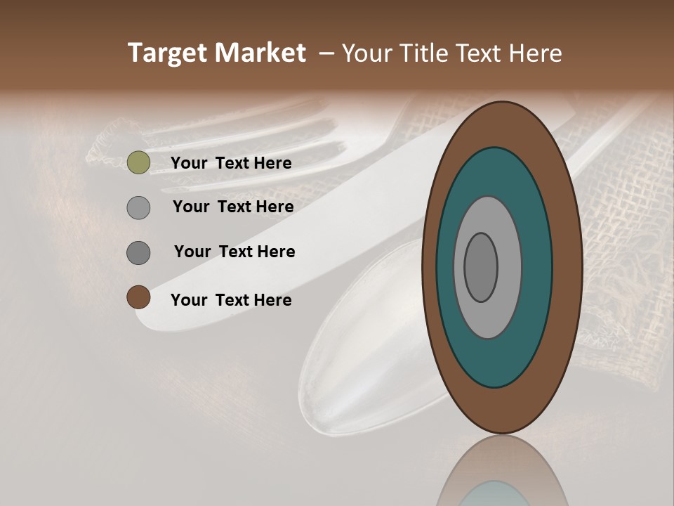 Meal Kitchen Napkin PowerPoint Template